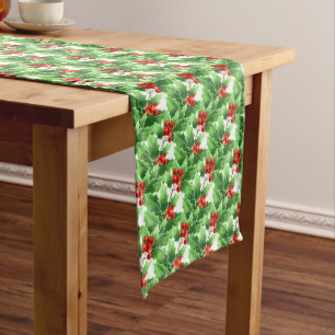 Holiday Table Runner-Holly Medium Table Runner