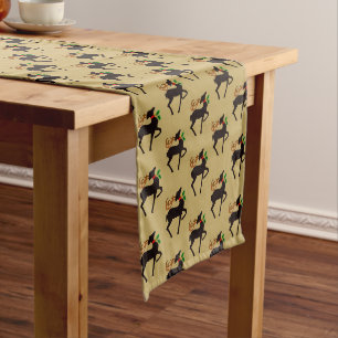 Holiday Table Runner-Reindeer Long Table Runner