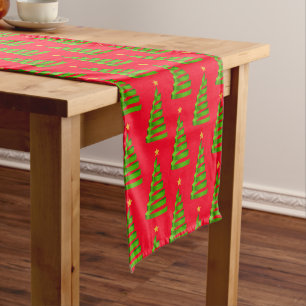 Holiday Table Runner-Ribbon Tree Medium Table Runner