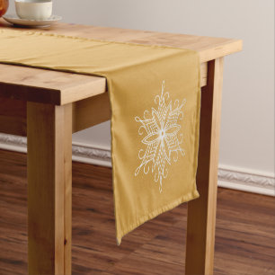 Holiday Table Runner-Snowflakes Short Table Runner