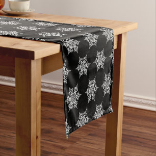 Holiday Table Runner-Snowflakes Short Table Runner