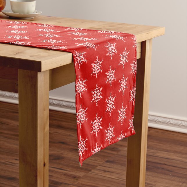 Holiday Table Runner-Snowflakes Short Table Runner (In Situ)