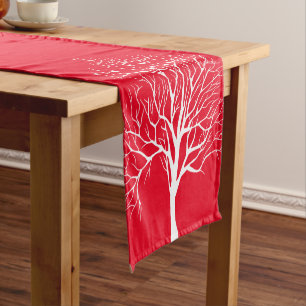Holiday Table Runner-Winter Tree Short Table Runner