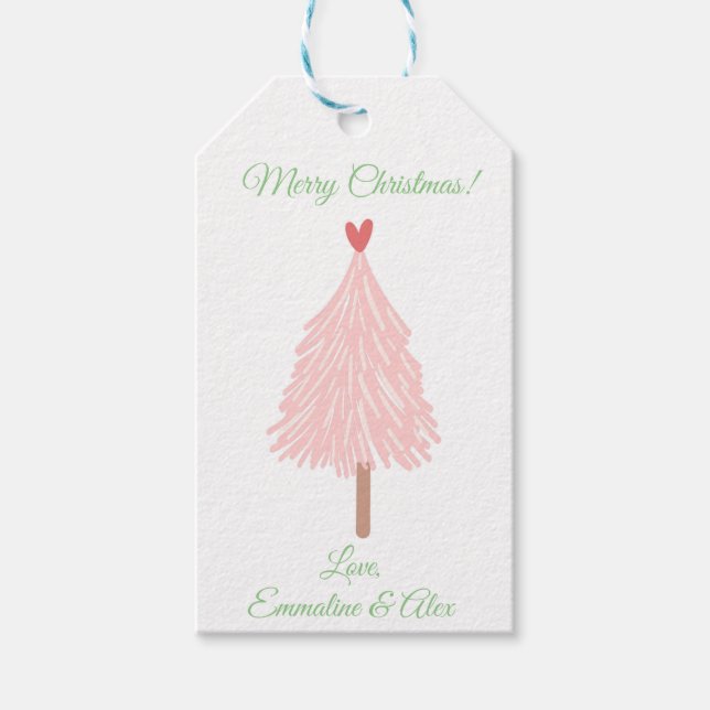 Holiday tags, personalised, special gift tags (Front)