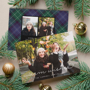 Holiday Tartan Christmas Photo Card
