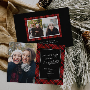 Holiday Tartan Christmas Photo Card