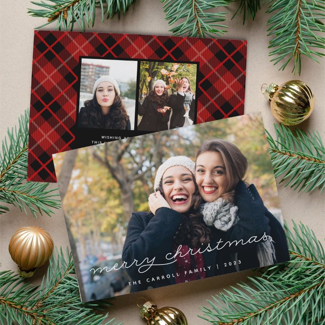 Holiday Tartan | Christmas Photo Card (Creator Uploaded)