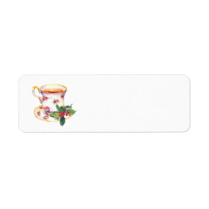Holiday Tea Address Label Return Address Label