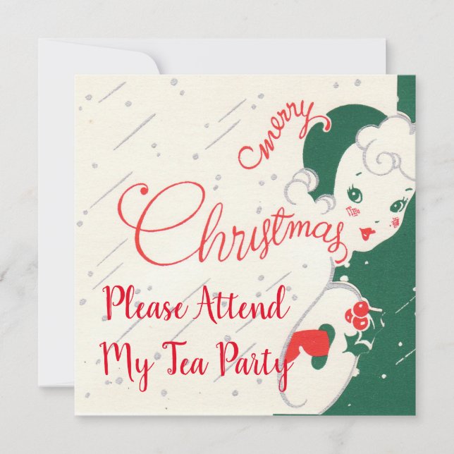 Holiday Tea Party Invitation (Front)