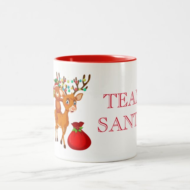 Holiday Team Santa Coffee Mug (Center)