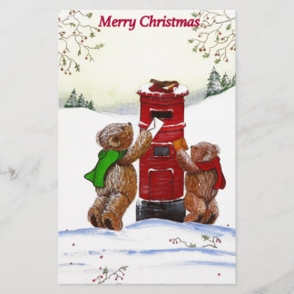 Holiday Teddy Bear Christmas celebrations Card
