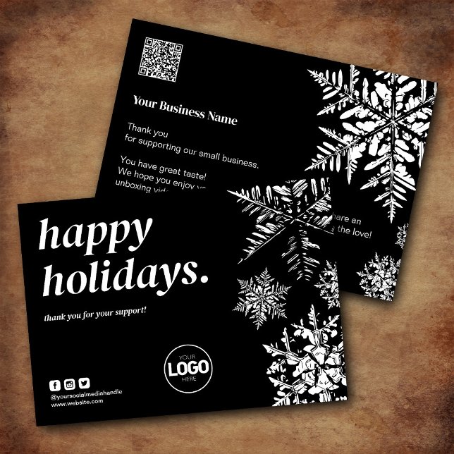 Holiday Thank You Business Order Card Christmas (Creator Uploaded)