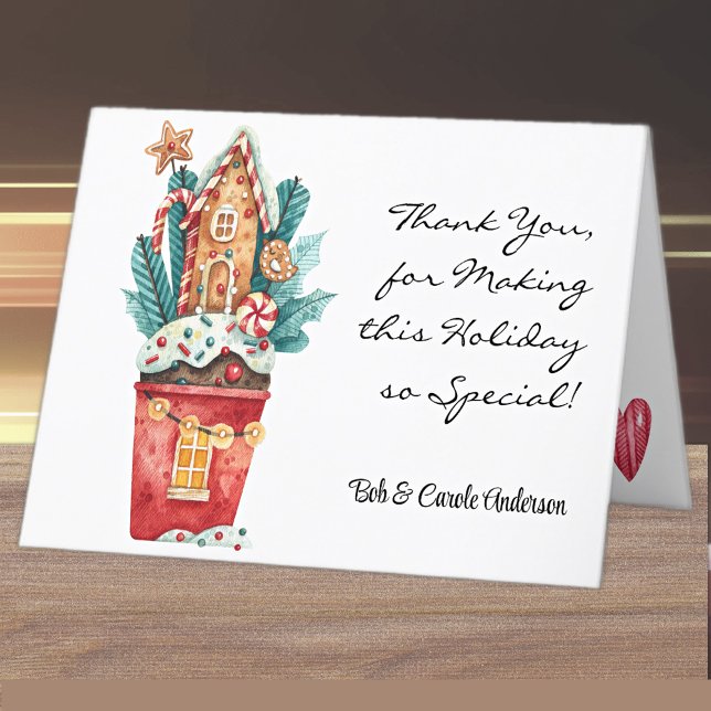 Holiday Thank You Happy New Year Note Card (Creator Uploaded)