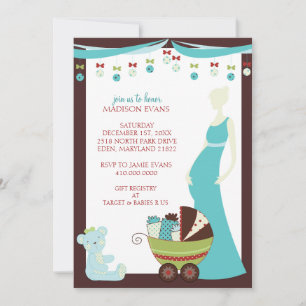 Holiday Theme Baby Shower Invitations {Baby Boy}