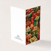 Holiday Theme Multi Gifts Stacked