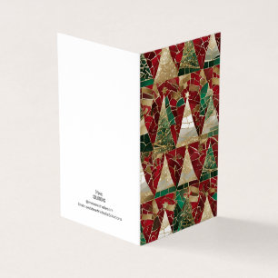 Holiday Theme Multi Tree Vitrail Mosaic