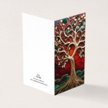 Holiday Theme Tree Vitrail Mosaic broken glass