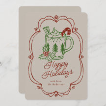 Holiday Themed Mug In Warm Colors