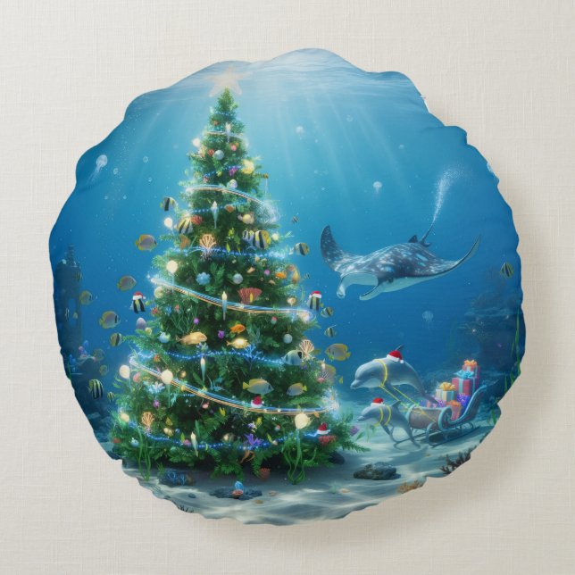 Holiday Throw Pillow (Back)