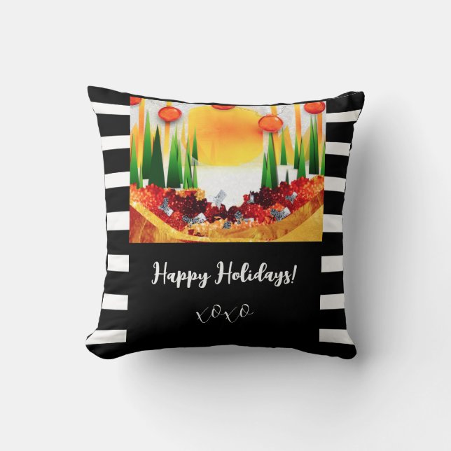 HOLIDAY Throw Pillow (Front)