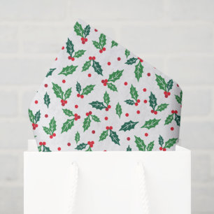 Holiday Tissue Paper-Holly Tissue Paper