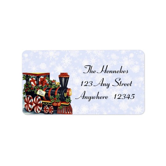 Holiday Train Address Label