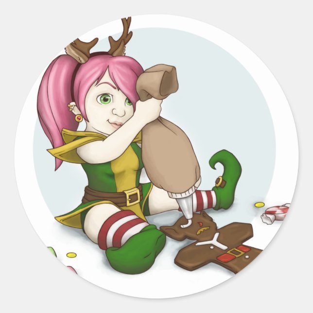 Holiday Treat Gnome Sticker (Front)
