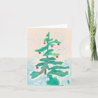 Holiday tree card