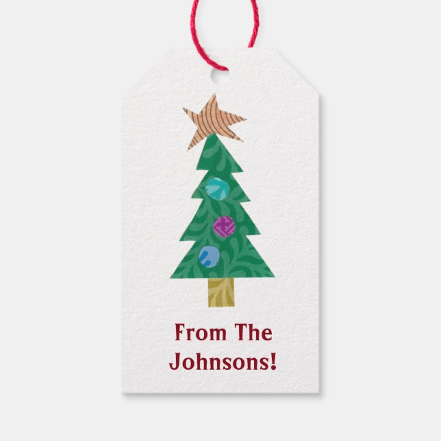 Holiday Tree Gift Tags (Back)