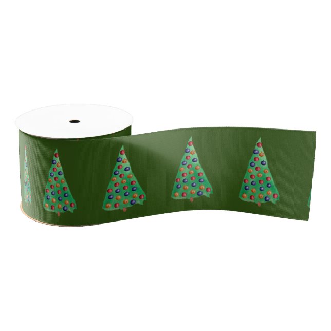 Holiday Tree Grosgrain Ribbon (Spool)