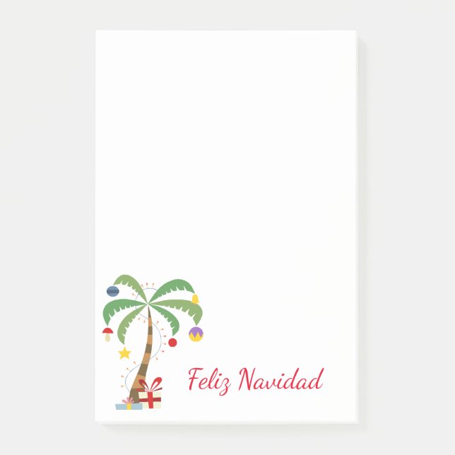 Holiday Tree Post-it-Notes-Feliz Navidad Post-it Notes (Front)