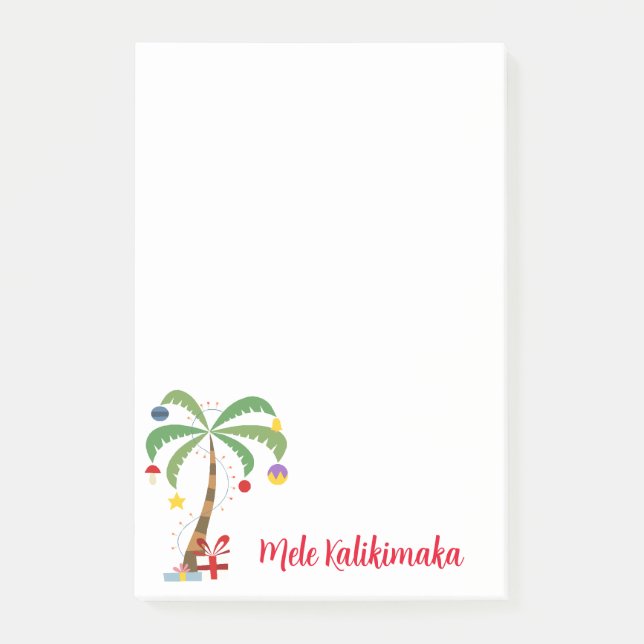 Holiday Tree Post-it-Notes-Mele Kalikimaka Post-it Notes (Front)