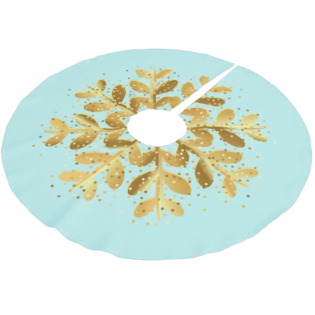 Holiday Tree Skirt Snowflake (Angled)