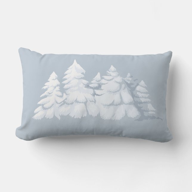 Holiday Trees Throw Pillow (Front)