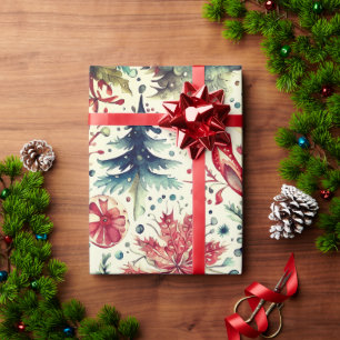 Holiday Trees Winter holiday  Wrapping Paper