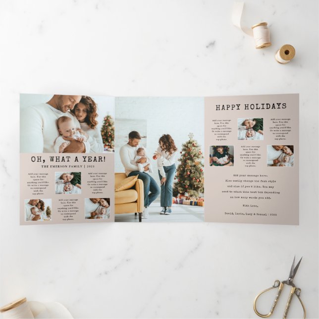 Holiday Trifold Card (Inside)