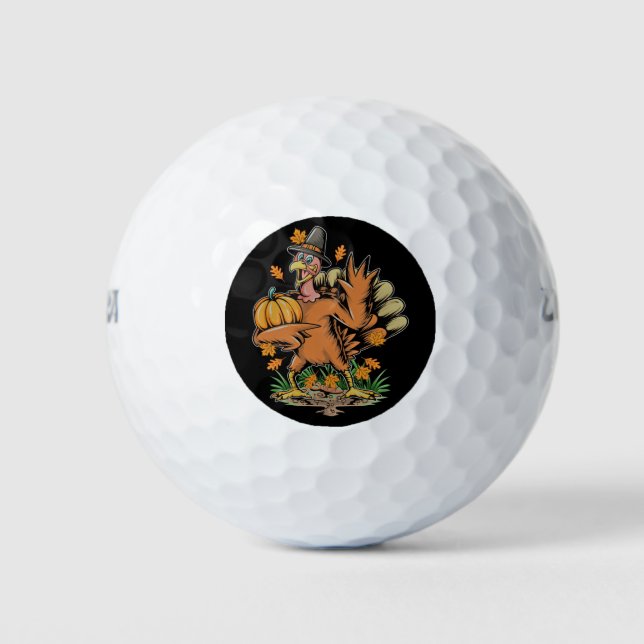 Holiday Turkey Golf Balls (Front)