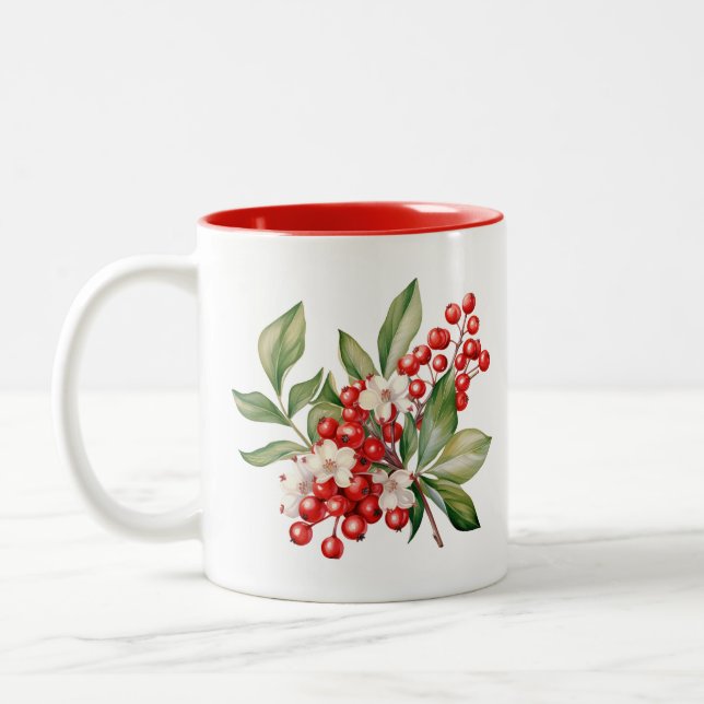 Holiday  Two-Tone coffee mug (Left)