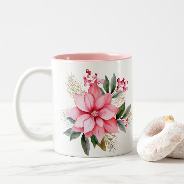 Holiday  Two-Tone coffee mug (With Donut)