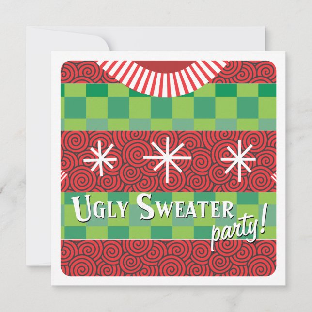 Holiday Ugly Sweater Party Invitation (Front)