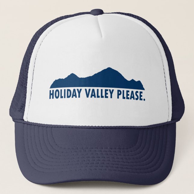 Holiday Valley Please Trucker Hat (Front)
