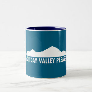 Holiday Valley Please Two-Tone Coffee Mug