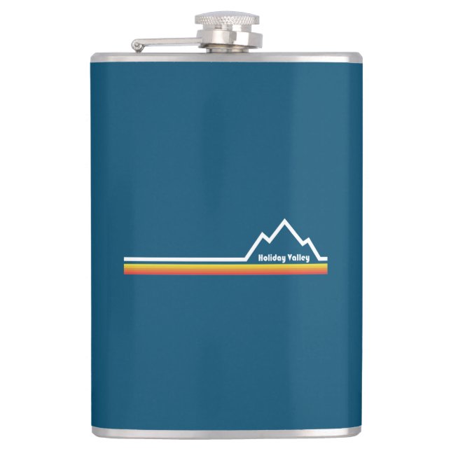Holiday Valley Resort Hip Flask (Front)