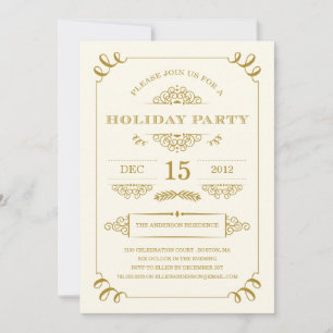 HOLIDAY VINTAGE   HOLIDAY PARTY INVITATIONS