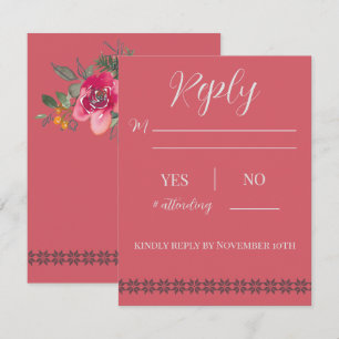 Holiday Wedding at the Lodge Reply Card