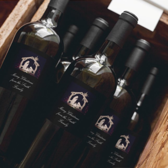 Holiday/Wedding Gifts Merry Christmas Wine Label (Creator Uploaded)