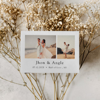 Holiday wedding save the date invitations