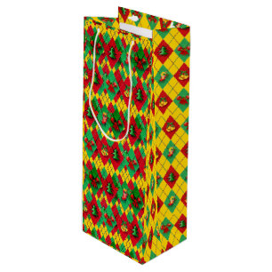 Holiday Wine Christmas New Year's Spirit  Gift Bag