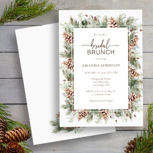 Holiday Winter Bridal Shower Invitation
