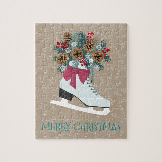 Holiday Winter Skates Jigsaw Puzzle (Vertical)